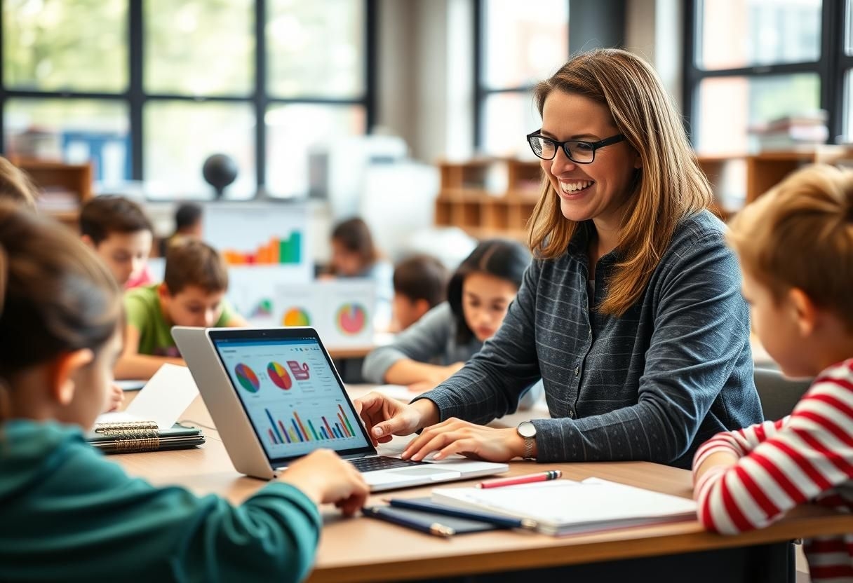 "AI-powered solutions in education," "Transforming teaching with AI," "AI in education future." 